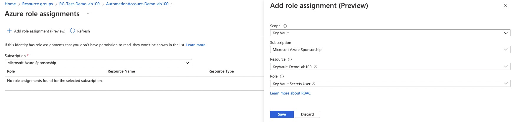 Assign role to System Assigned Managed Identity of your Automation Account - AzureIs.Fun
