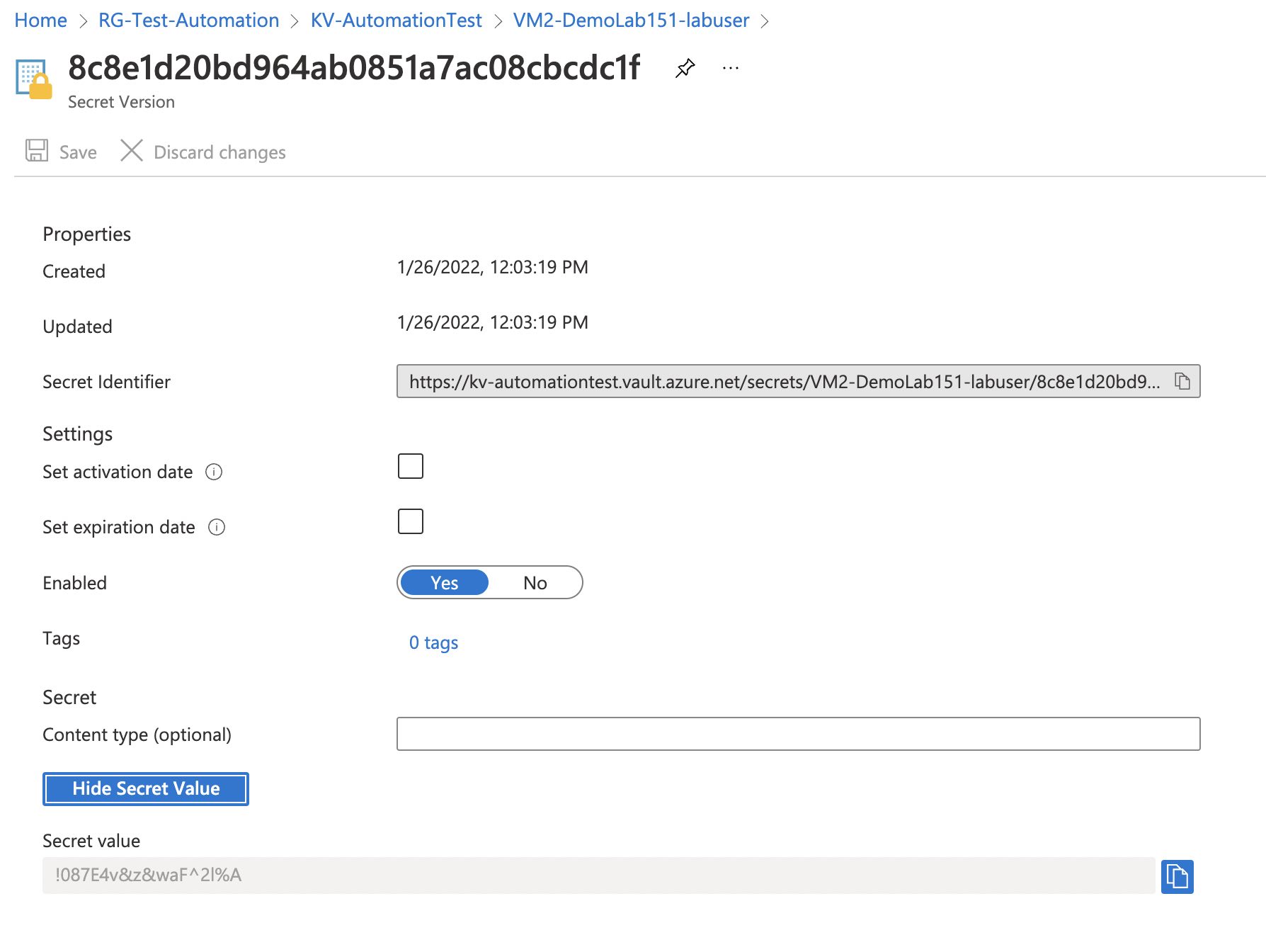 Azure VM password inside Azure KeyVault - AzureIs.Fun